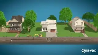 QUAVAC Vacuflow Vacuum Sewer system VS Gravity sewer system   YouTube
