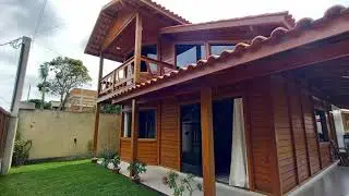 Duplex de Madeira com 180 m² | Pinus Tratado Tratado em Autoclave | Ponta da Fruta - Vila Velha ES