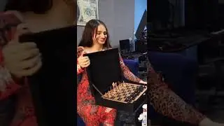 Lana Rose Surprises Andrew with a custom chess board #movlogs #lanarose #andrewtate #tatespeech