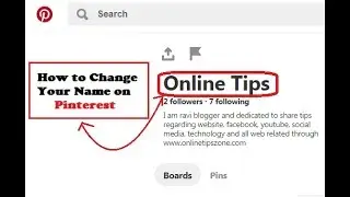 How to change name on Pinterest