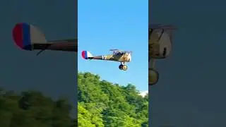 WWI biplane at the Dawn Patrol event, Airmasters RC Club.