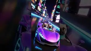 Dogs Car Racing #aivideo #ai #dogsvideo #animation #3d #cartoon #2026