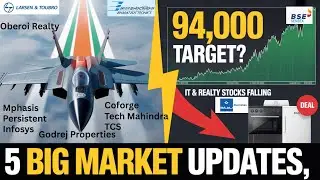 🚀 Defence Big Push, Sensex 94,000 Target & IT Pressure! | Stock Market News
