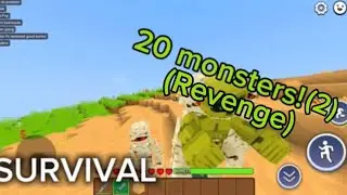 I TRY TO KILL 20 MONSTERS IN SURVIVAL(2),BUT IS REVENGE!#survival #minefun #minecraft 