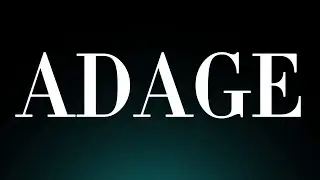 Learn How to Pronounce 'Adage'! Correctly