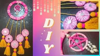 Reusing old bangles | Pink Wall hanging DIY | Beautiful DIY