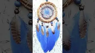 Новый ловец снов с лазуритом!) #dreamcatcher #handmadedreamcatcher #handmade #artwork #ловецснов