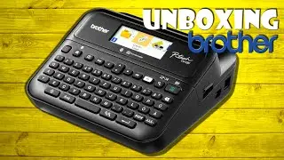 Unboxing brother P-Touch Etikettendrucker mit Schriftband