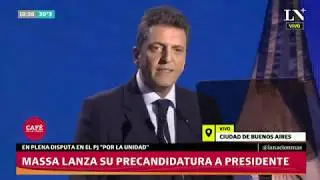 Sergio Massa lanza su candidatura a presidente — Discurso completo