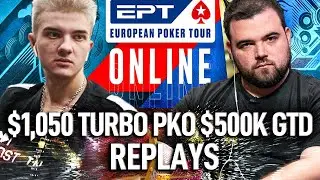 Финальный стол EPT ALOHADANCETV Повтор с открытыми картами $1,050 Турбо нокаут