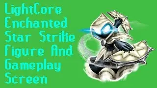 Skylanders: Swap Force - Enchanted LightCore Star Strike Figure And Gameplay Screen