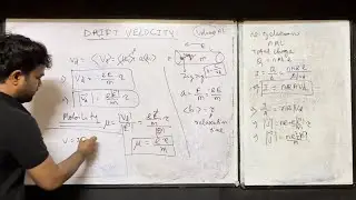 The Concept of Drift Velocity, Mobility and Current Density