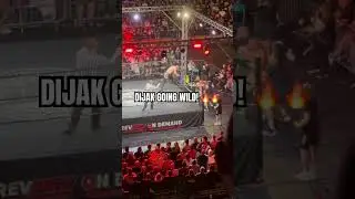 WHAT A DIVE!!🔥🔥Dijak vs. Gabe Kidd #revpro #aew #wwe #dijak #gabekidd #njpw #indiewrestling #fyp
