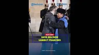 KACA MATA Hitam Macron saat Sambut Presiden Prabowo di Paris