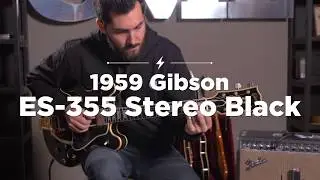 1959 Gibson ES 355 Stereo Black | CME Quick Riff | Ariel Posen