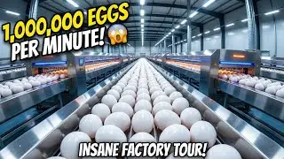 How Millions of Eggs Are Processed Every Minute | Insane Factory Tour.