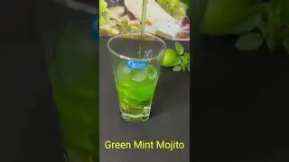 Green Moon Mocktail &hearts;️| #youtubeshorts #summerdrink #shorts #short