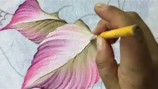 Como Pintar En Tela Tetera Orquidea # 1 Con Cony