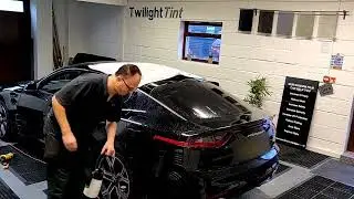 Car window tinting:  Check out the process of a Kia Stinger having its windows tinted legally!