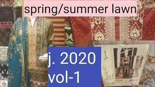 J.NEW SPRING / SUMMER LAWN unstiched  COLLECTION  2020 VOL-1