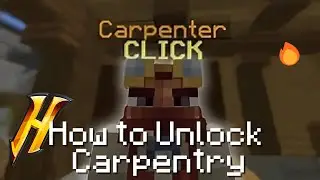 How To Unlock The Carpentry Skill🔥 l  (Hypixel Skyblock)