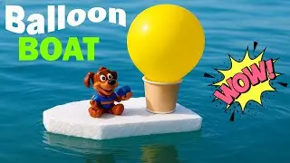 How to Make a Balloon Powered Boat | Easy DIY Science Experiment for Kids (STEM Project)