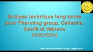 Analyse technique Biotech - Pharming, Cellectis, Valneva, Genfit
