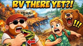 RV THERE YET! Snakes, Bridge Disaster & Bear