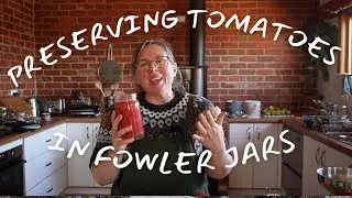 Tomato Preserving in Fowlers Vacola Jars, Water Bathing, Growing Food in Victoria, Australia