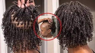 MICROLOCS INSTALL |Postpartum Alopecia | Postpartum Hairloss