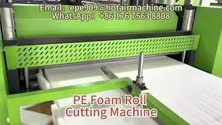 PE Foam Roll Cutting Machine | How To Cut A EPE Foam Roller | PE EVA Foam Roll Cutting Machine