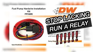 DEATSCHWERKS FUEL PUMP RELAY INSTALL ON MY TURBO CG6 ACCORD