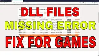 HOW TO FIX .DLL FILES MISSING ERROR FOR WINDOWS 100% WORKING(for games)