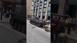 The UK Army tank on the public road #army #basictraining #britisharmy #forupag #forupage #trending