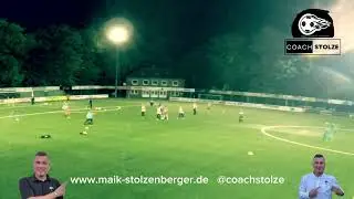 Fussballtraining: Spielform - 7 gegen 4 Im Block verteidigen
