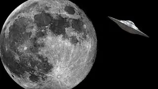 Mysterious UFO sighting the Moon