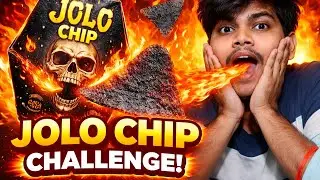 Jolo Chip challenge with team members (जोलो चिप चलेंगे व्हिच टीम मेंबर फट के हाथ में आगया यार)☠️☠️☠️