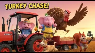 Real Farm Elephant 🚜🦃 TURKEY CHASES TRACTOR! Sweetie Feeds &ndash; Angry Tom!