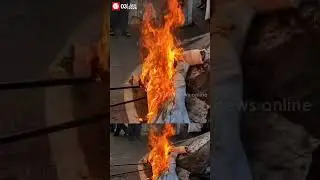 Call to pour black oil on Vellappally Natesan; SNDP burns effigy of Harris Moothur