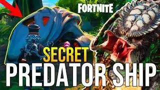 SECRET PREDATOR SHIP in FORTNITE! 