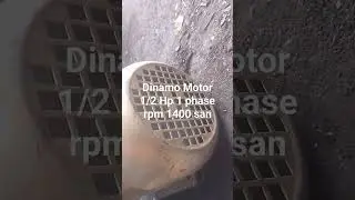 Dinamo Motor 1 Hp 1 Phase Rpm 1400 San Full Tembaga Seratus Persen