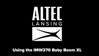 Using the IMW270 Baby Boom XL Bluetooth Speaker