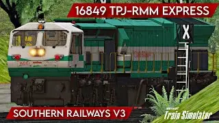 16849 TPJ TO RMM EXPRESS | TRAIN SIMULATOR TAMIL | MSTS| TOP56TAMIL #msts