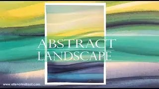 Watercolor Abstract Painting for Beginners / Easy Landscape / Daily Art Therapy
