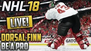 🔴 NHL 18 Be a Pro Goalie LIVE! | CAN'T GO DOWN HERE (Playoffs)