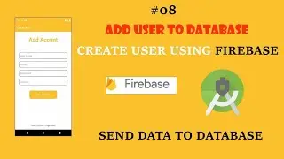 Register User to firebase Database| Register Activity | CRUD APP | Coding Dots