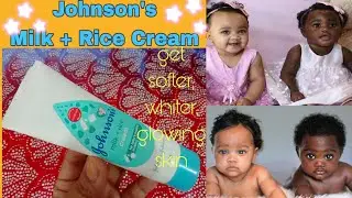 Обзор крема Johnson's baby &laquo;Молоко + Рис&raquo; || Лучший рисовый крем для чувствительной кожи @product...