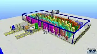 MULTI PICK STACKING ASRS GANTRY 3D SIMULATION by SAGE AUTOMATION