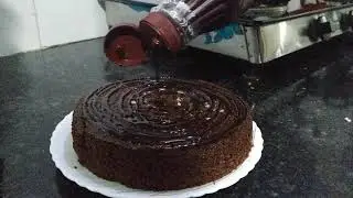 Hershey's chocolate syrup on cake