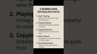 5 Dark Psychology facts of women that they use they should be illegal.